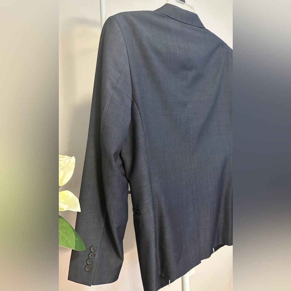 π΄οΈ Topman Grey Wool Blend Suit - Dark Blue Gray (USA 38,) π΄οΈ - Picture 4 of 15